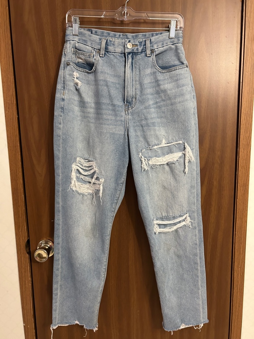 American Eagle Curvy Mom Jean - Light Wash